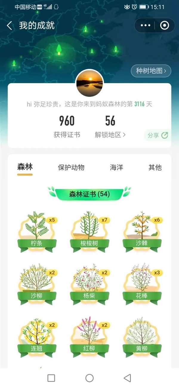 支付宝蚂蚁森林种了6亿棵树！只用短短9年-第8张图片-芙蓉之城
