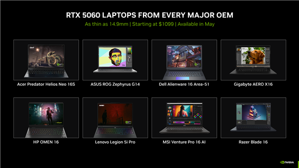 RTX 5060移动版低调发布：比桌面版缩水15％-第4张图片-芙蓉之城