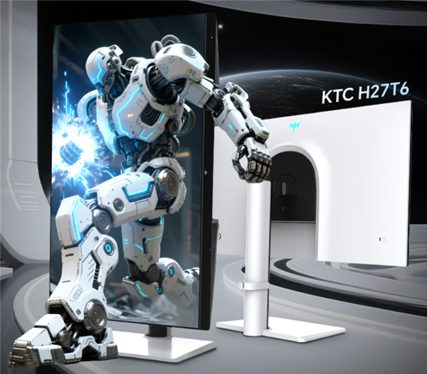 国补后仅719.2元！KTC H27T6显示器发布：2K 210Hz电竞屏、内置双音响-第3张图片-芙蓉之城