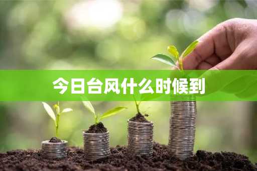 今日台风什么时候到-第1张图片-芙蓉之城