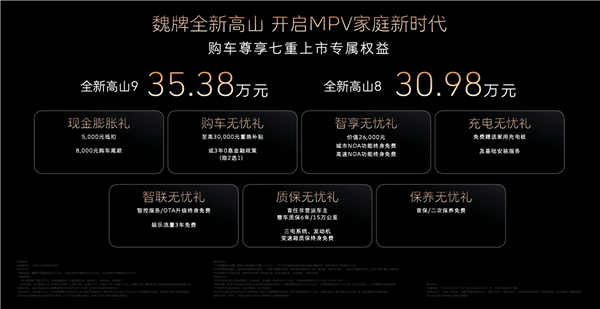 全面超越丰田埃尔法！长城豪华MPV魏牌高山上市：30.98万起-第3张图片-芙蓉之城