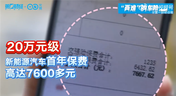 出一次险保费破万 新能源车主吐槽省下的油费全搭保费里了-第1张图片-芙蓉之城
